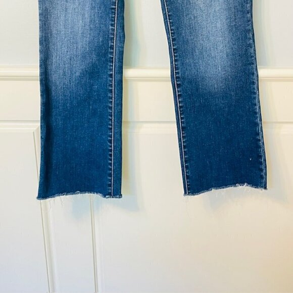 Madewell Cali Demi-Boot Jeans 25 in Preston Wash: Raw-Hem Edition Cropped Ankle - Picture 6 of 15
